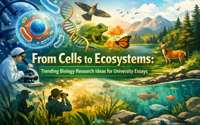 From Cells to Ecosystems: Trending Biology Research Ideas for University Essays