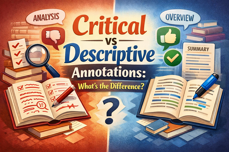 critical vs descriptive annotations
