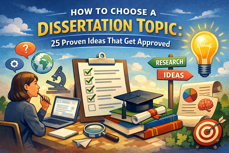 How to Choose a Dissertation Topic: 25 Proven Ideas That Get Approved